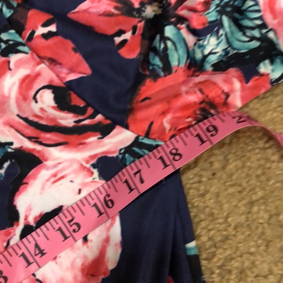 NWT Jersey Feel Soft Boutique Stretch Floral Maxi Dress - Picture 5 of 6
